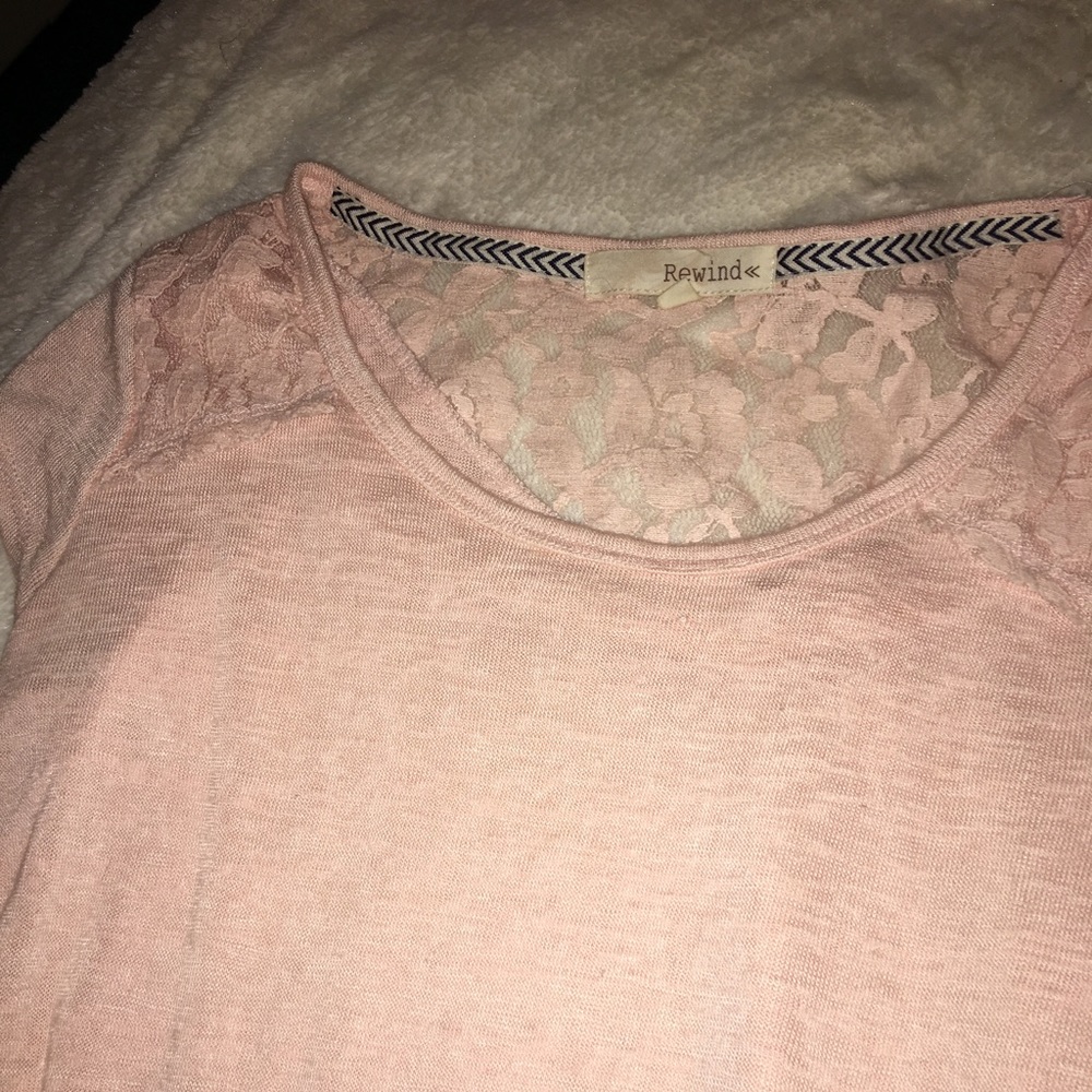 light pink top!